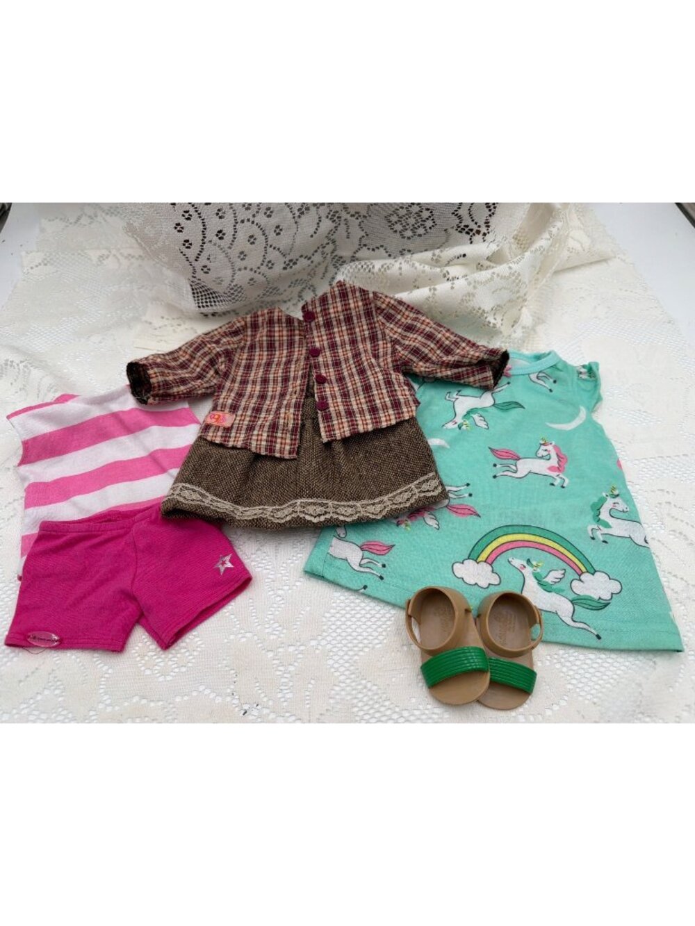American Girl & OG Doll Clothes Lot of 6 Pieces of 18" Outfits